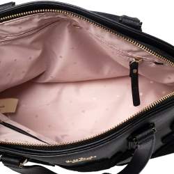Pre Owned Kate Spade Black Leather Dome Satchel