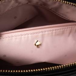 Pre Owned Kate Spade Black Leather Dome Satchel