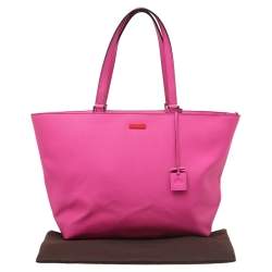 Pre Owned حقيبة يد توتس كيت سبيد جلد سافيانو وردي فاتح بسحاب