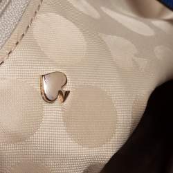 Pre Owned حقيبة ساتشل كيت سبيد مايز سيدار ستريت جلد أزرق/أسود