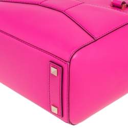 Pre Owned Kate Spade Hot Pink Leather 2 Park Avenue Beau Bow Tote