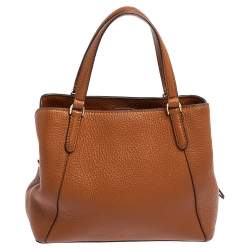 Pre Owned Kate Spade Brown Grained Leather Jackson Tote