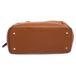 Pre Owned Kate Spade Brown Grained Leather Jackson Tote