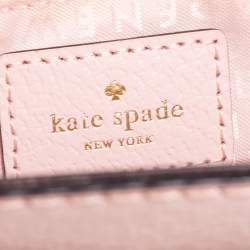 Pre Owned Kate Spade Pink Leather Wellesley Durham Top Handle Bag
