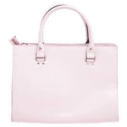 Pre Owned Kate Spade Pink Leather Wellesley Durham Top Handle Bag