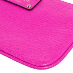 Pre Owned حقيبة كيت سبيد جلد وردي حمالة معصم