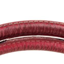 Pre Owned حقيبة يد توتس كيت سبيد جلد أحمر بسحاب مزدوج 