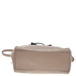 Pre Owned Kate Spade Beige/Black Leather Hanover Street Lorin Satchel