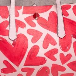 Pre Owned Kate Spade Two Tone Pink Leather Large Molly Ever Fallen Tote