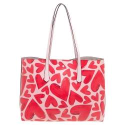 Pre Owned Kate Spade Two Tone Pink Leather Large Molly Ever Fallen Tote