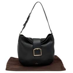 Pre Owned Kate Spade Black Leather Healy Lane Lilith Hobo