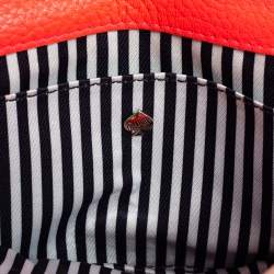 Pre Owned Kate Spade Light Pink Leather Bow Flap Shoulder Bag