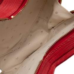 Pre Owned Kate Spade Red Leather Heart Shaped Crossbody Bag