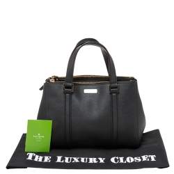 Pre Owned Kate Spade Black Leather Newbury Lane Briar Tote
