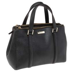 Pre Owned Kate Spade Black Leather Newbury Lane Briar Tote