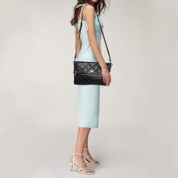 Pre Owned Kate Spade Black Quilted Leather Emerson Place Carson Shoulder Bag