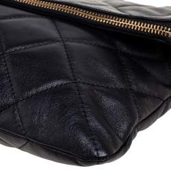 Pre Owned Kate Spade Black Quilted Leather Emerson Place Carson Shoulder Bag