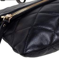 Pre Owned Kate Spade Black Quilted Leather Emerson Place Carson Shoulder Bag