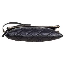 Pre Owned Kate Spade Black Quilted Leather Emerson Place Carson Shoulder Bag