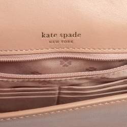 Pre Owned Kate Spade Light Pink Leather Amelia Shoulder Bag