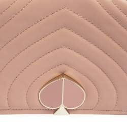 Pre Owned Kate Spade Light Pink Leather Amelia Shoulder Bag