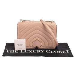 Pre Owned Kate Spade Light Pink Leather Amelia Shoulder Bag