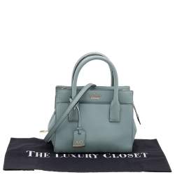 Pre Owned حقيبة يد توتس كيت سبيد كاميرون ستريت كاندانس جلد أزرق فاتح