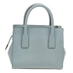 Pre Owned حقيبة يد توتس كيت سبيد كاميرون ستريت كاندانس جلد أزرق فاتح