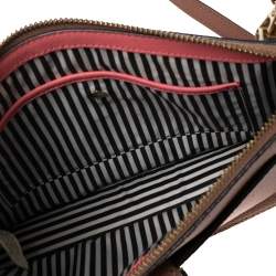 Pre Owned Kate Spade Old Rose Leather Shoulder Bag