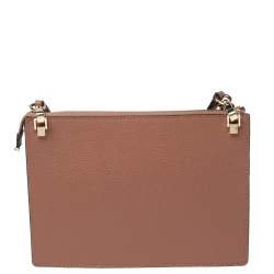 Pre Owned Kate Spade Old Rose Leather Shoulder Bag