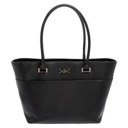 Kate Spade Black Leather Groove Street Margareta Tote