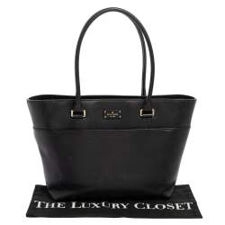 Kate Spade Black Leather Groove Street Margareta Tote