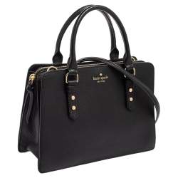 Pre Owned Kate Spade Black Leather Mulberry Street Lise Tote