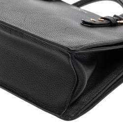 Pre Owned Kate Spade Black Leather Mulberry Street Lise Tote