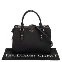 Pre Owned Kate Spade Black Leather Mulberry Street Lise Tote