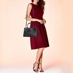 Pre Owned Kate Spade Black Leather Mulberry Street Lise Tote