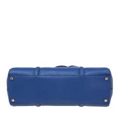 Pre Owned Kate Spade Blue Leather Mulberry Street Leighann Tote