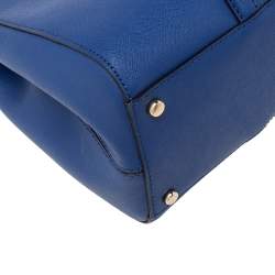 Pre Owned Kate Spade Blue Leather Mulberry Street Leighann Tote