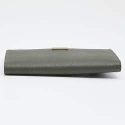 Pre Owned Kate Spade Moss Green Saffiano Leather Spencer Bifold Wallet