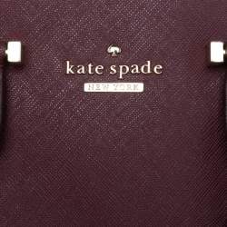 Pre Owned Kate Spade Grape Leather Mini Cedar Street Maise Crossbody Bag