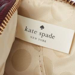 Pre Owned Kate Spade Grape Leather Mini Cedar Street Maise Crossbody Bag