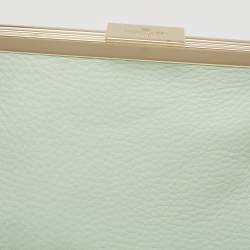 Pre Owned Kate Spade Mint Green Leather Frame Shoulder Bag