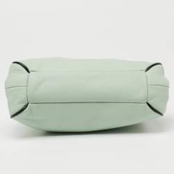 Pre Owned Kate Spade Mint Green Leather Frame Shoulder Bag