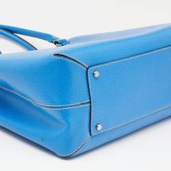 Pre Owned Kate Spade Bright Blue Leather Fallon Wellesley Tote