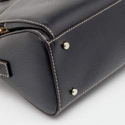 Pre Owned Kate Spade Black Leather Small Maeda Satchel