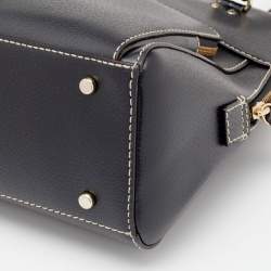 Pre Owned Kate Spade Black Leather Small Maeda Satchel