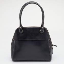Pre Owned Kate Spade Black Leather Small Maeda Satchel