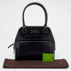 Pre Owned Kate Spade Black Leather Small Maeda Satchel