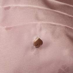 Pre Owned Kate Spade Black/Lilac Suede and Leather Fringe Puppy Chain Bag