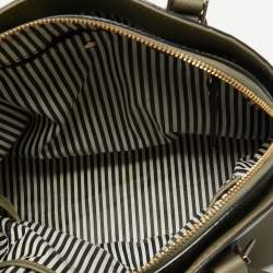 Pre Owned Kate Spade Olive Green Leather Sylvia Dome Satchel